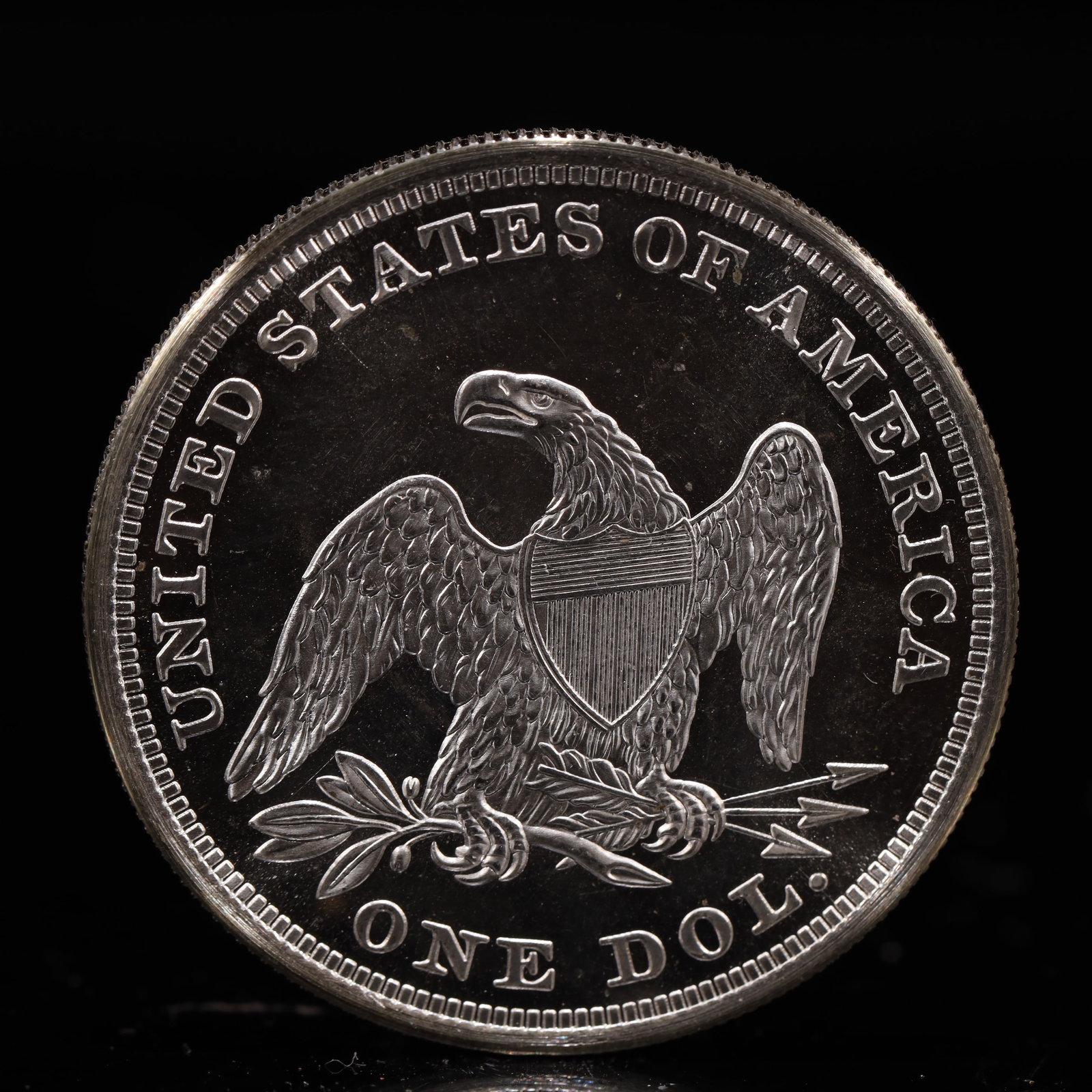 USA One Dollar 1865 Coin - 2