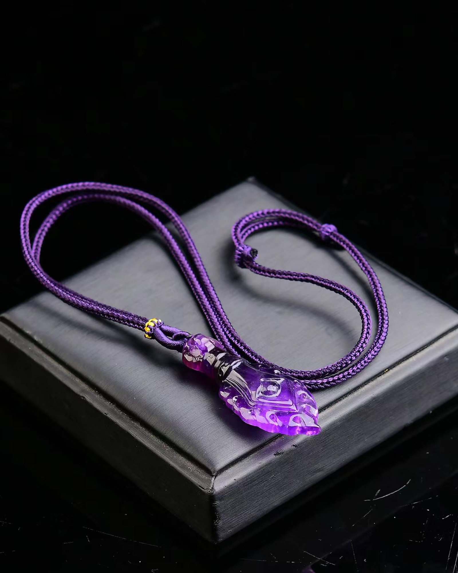 An Exquisite Crystal Vajry Pestle Pendant - 5