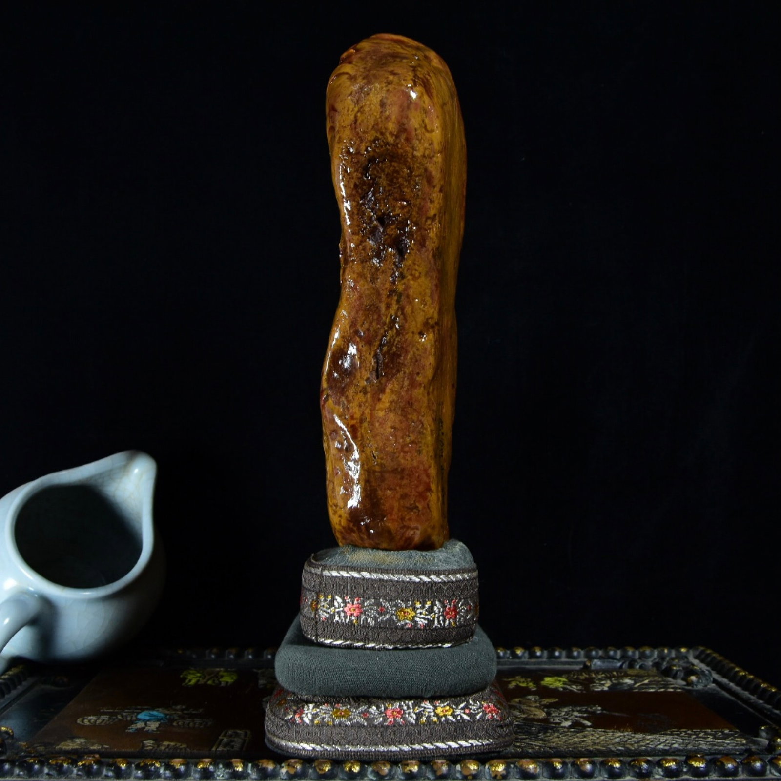 An Exquisite Tianhuang Stone Figure Pattern Ornament,With Auspicious Beast Pattern Seal - 5