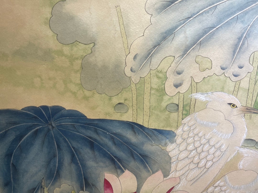 A Chinese Ink Painting of Flower and Bird on Paper,Yu Feian - 2