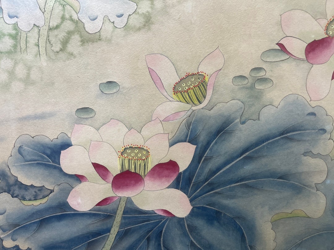 A Chinese Ink Painting of Flower and Bird on Paper,Yu Feian - 4