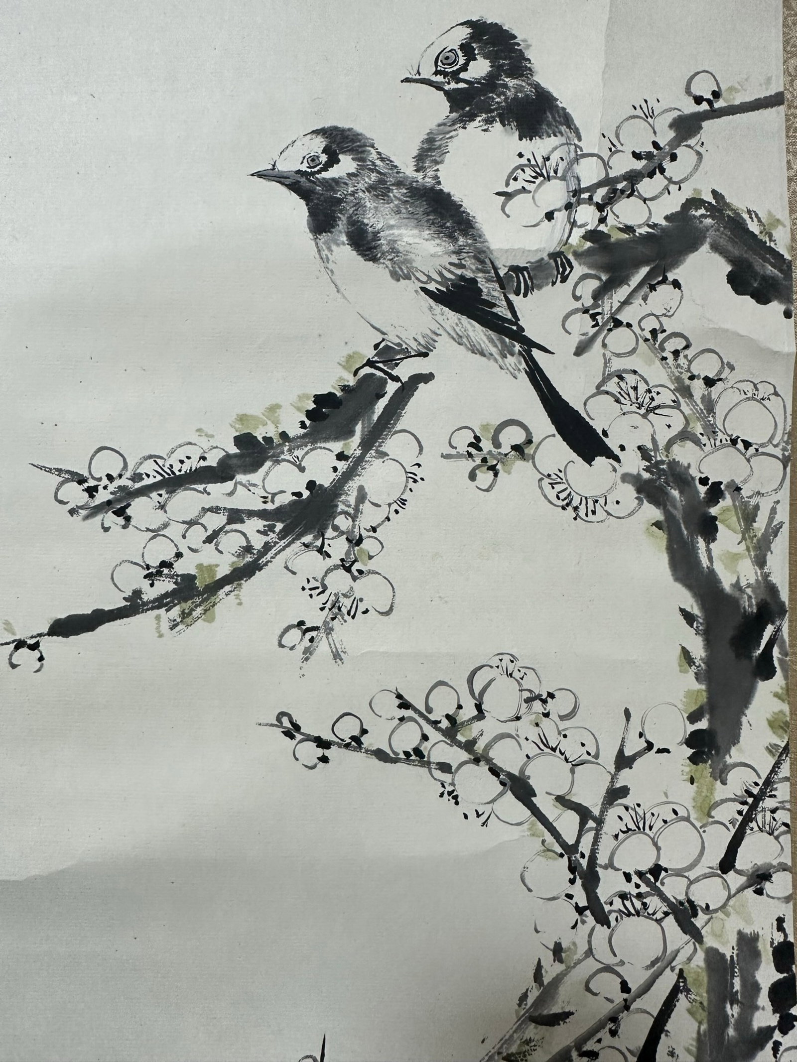 A Chinese Vertical Scroll Ink Painting of Flower and Bird on Paper,Dai Yunfeng - 5