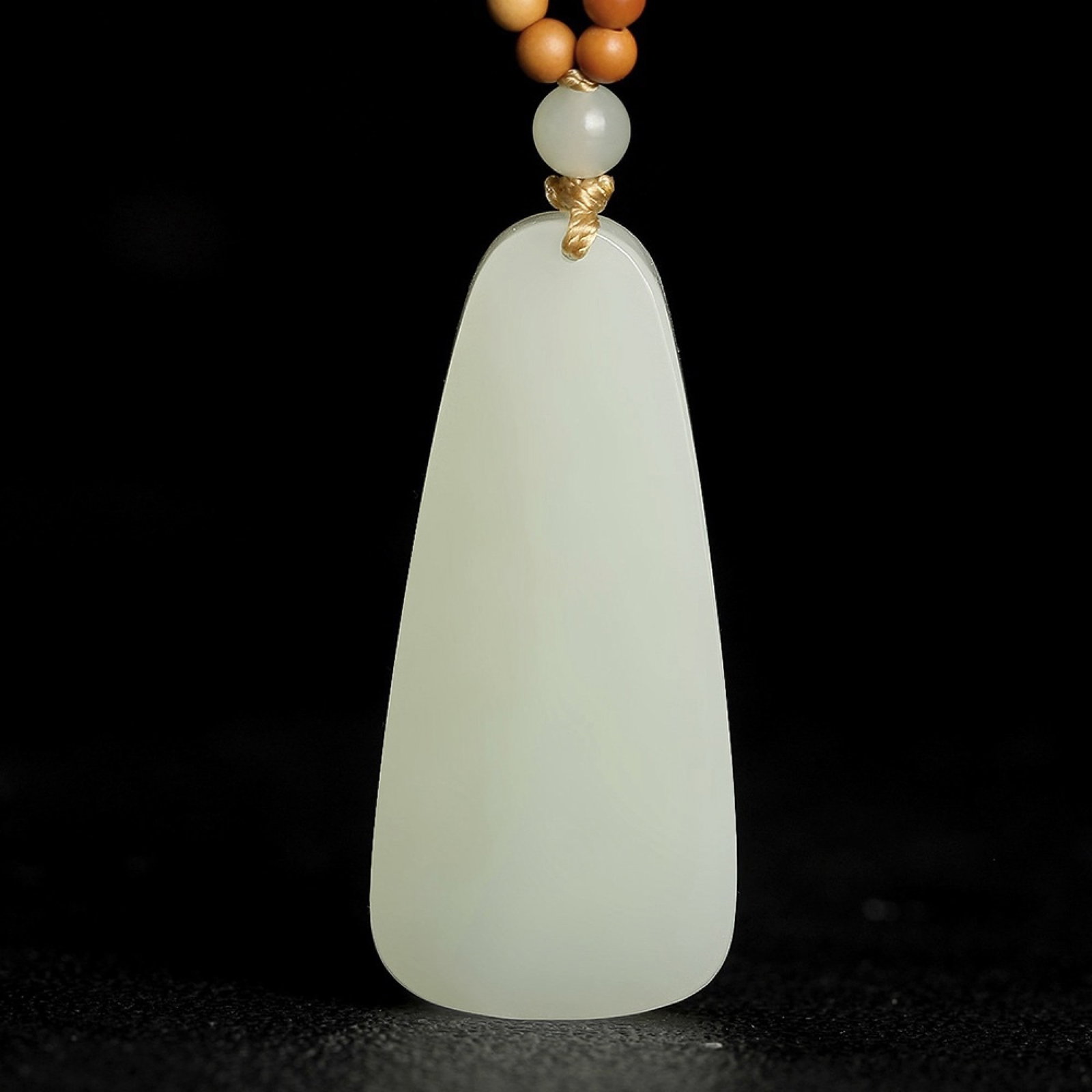 An Exquisite White Jade Statue of Avalokitesvara Pendant - 3