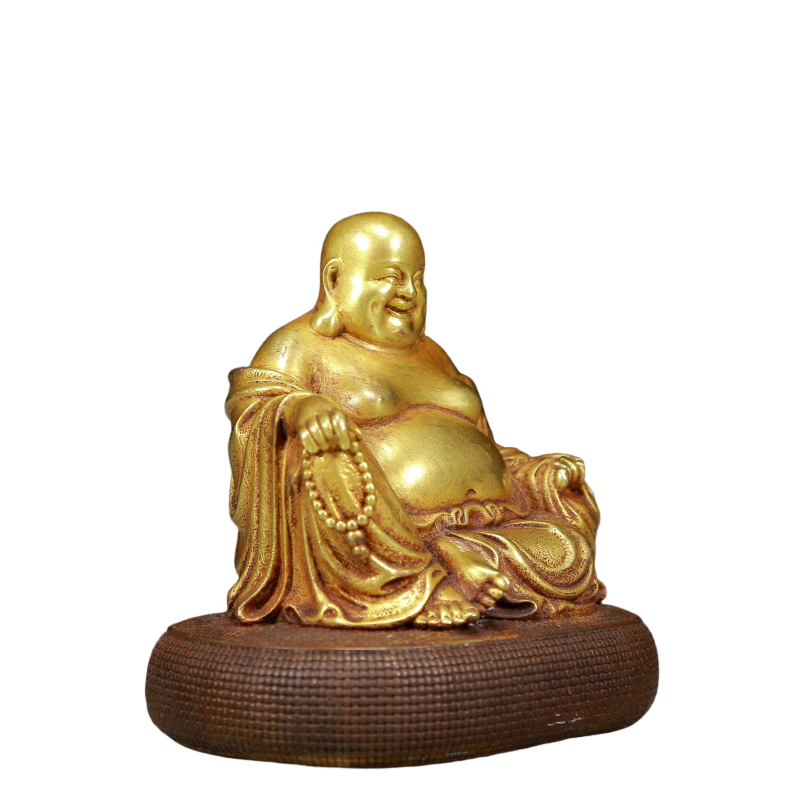 A Solemn Gilt Bronze Statue of Maitreya Buddha - 3