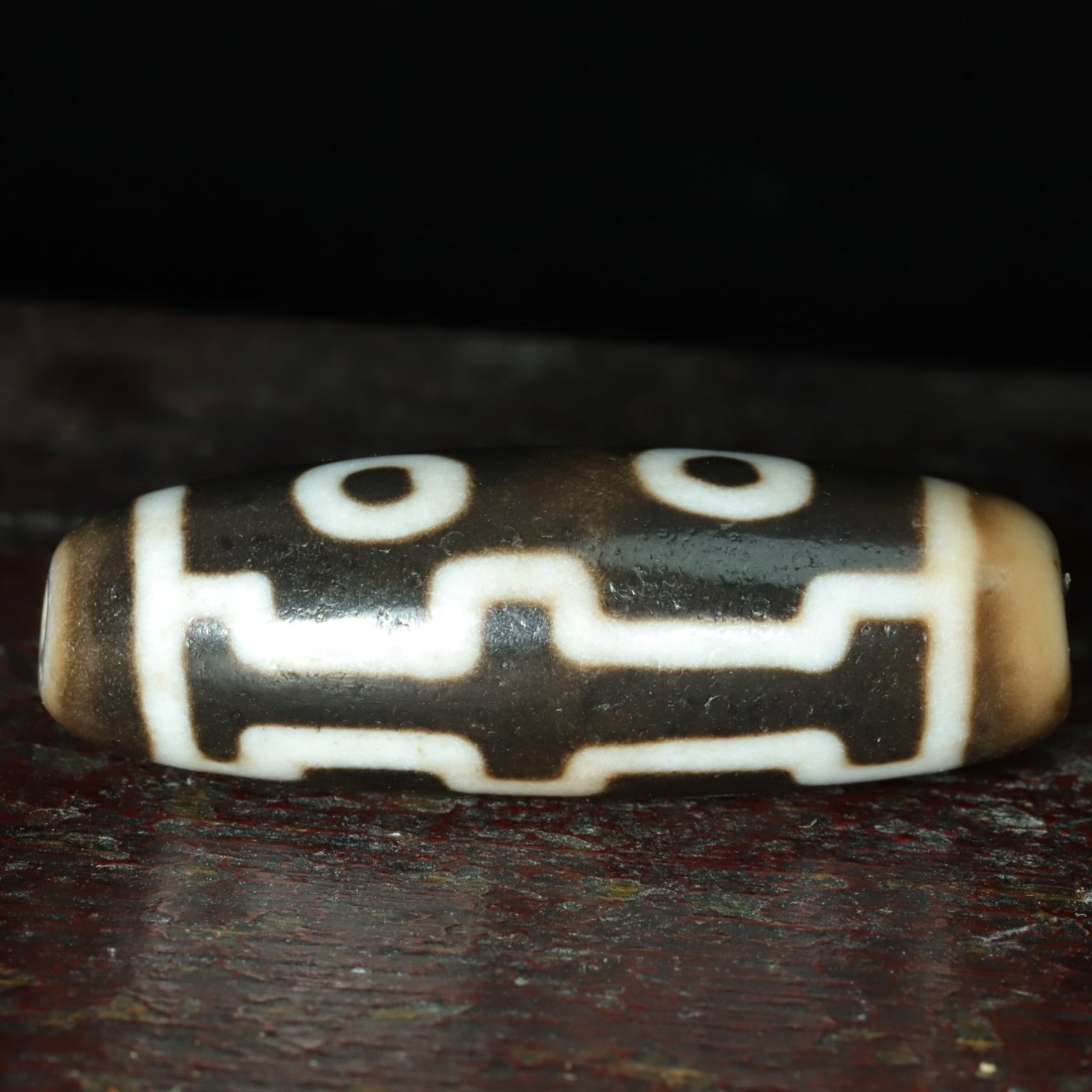 An Exquisite Four Eyes Dzi Bead Pendant - 8