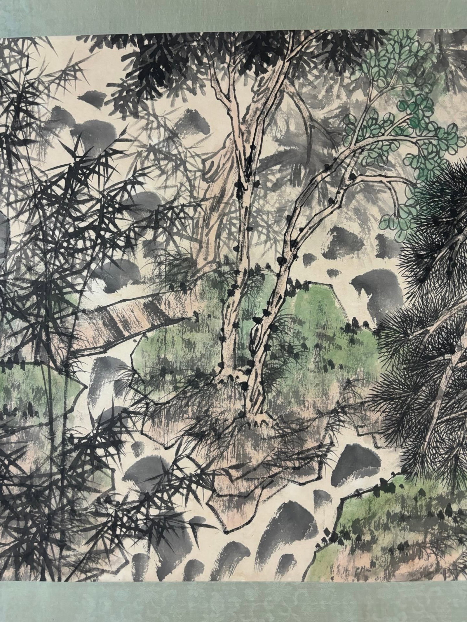 A Chinese Ink Painting of Landscape and Figure on Paper,Wang Mingming - 6