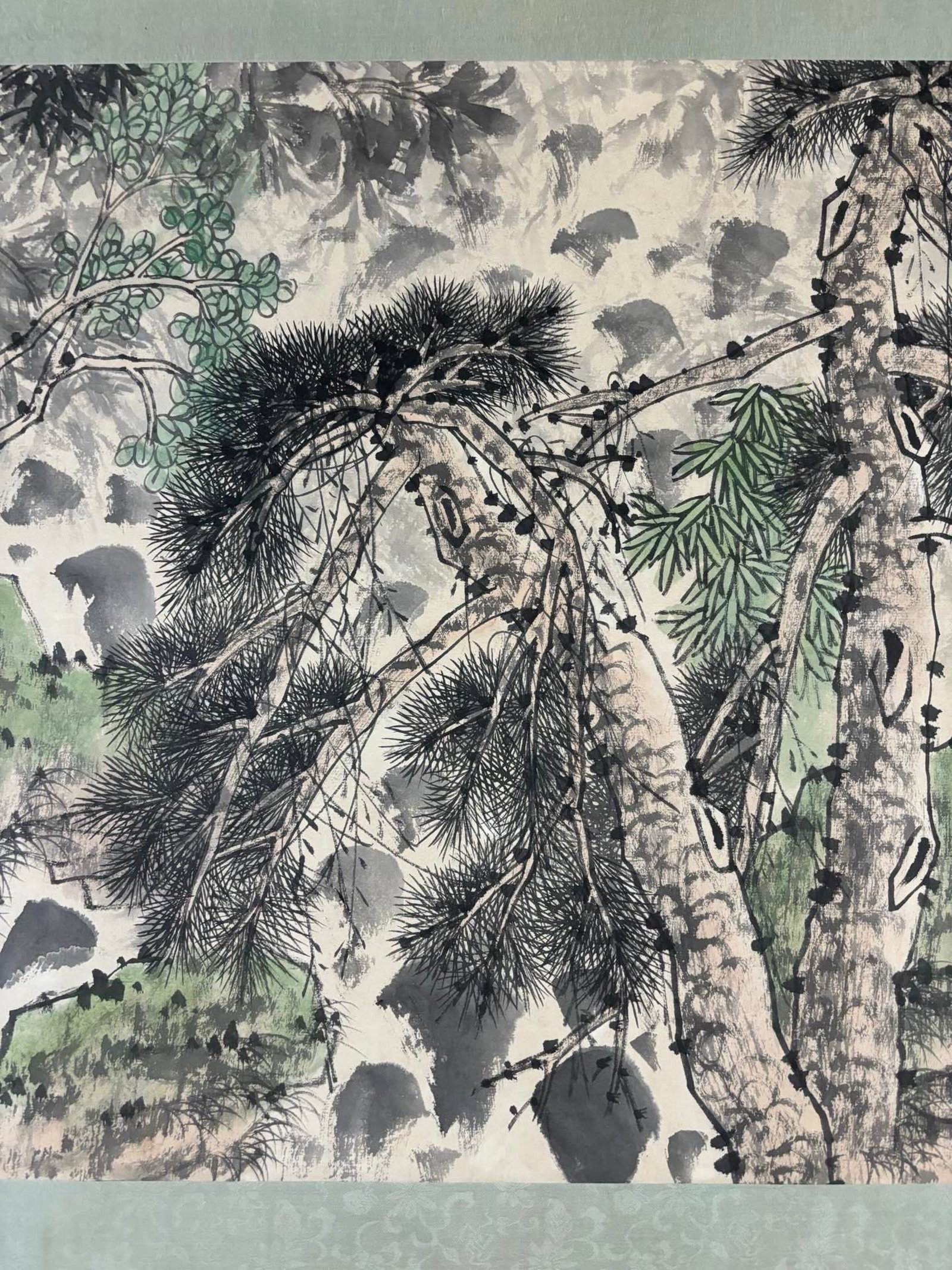 A Chinese Ink Painting of Landscape and Figure on Paper,Wang Mingming - 7