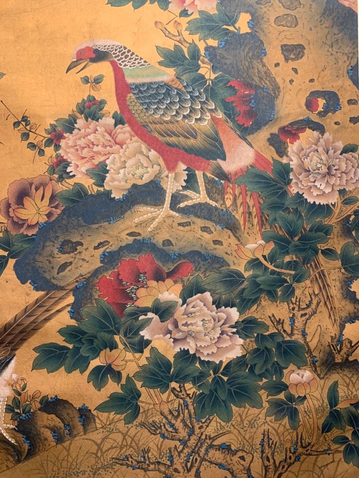 A Chinese Vertical Scroll Ink Painting of Flower and Bird on Silk,Zhao Ji - 8