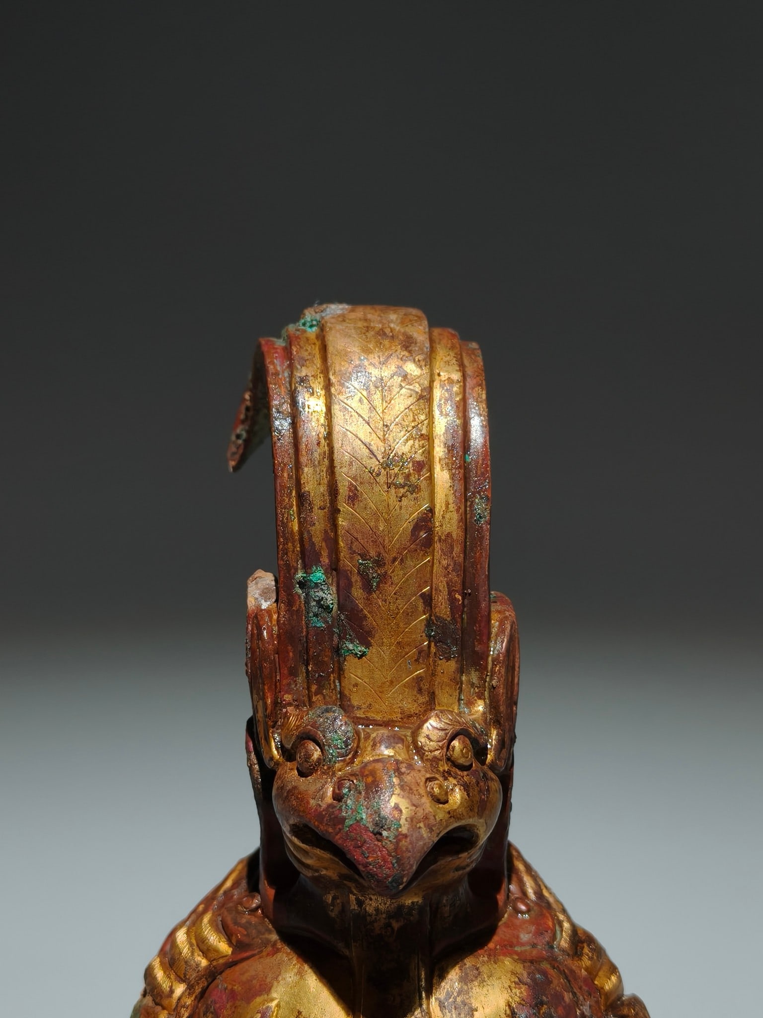 An Exquisite Gilt Bronze Phoenix Ornament - 2