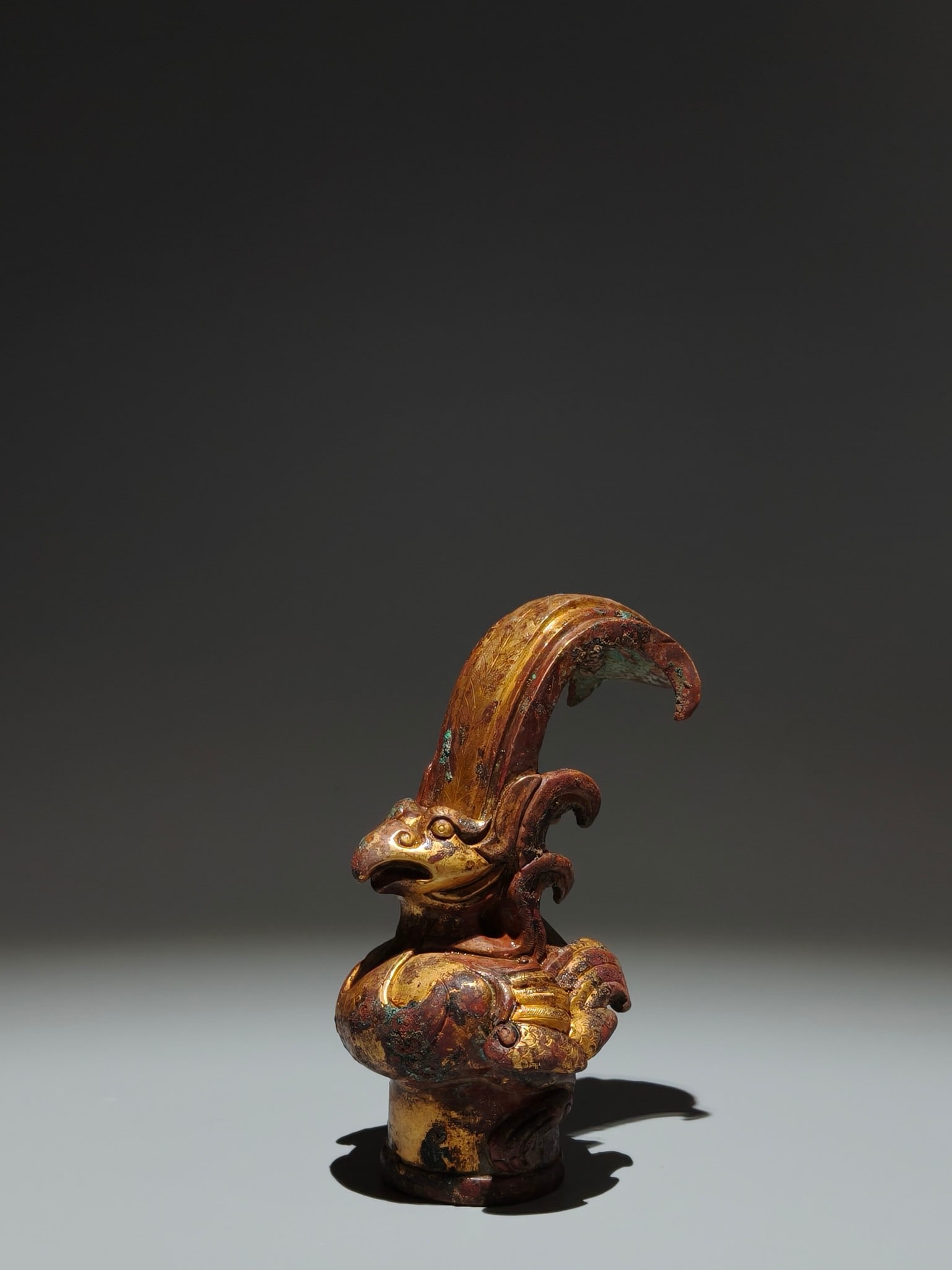An Exquisite Gilt Bronze Phoenix Ornament - 3