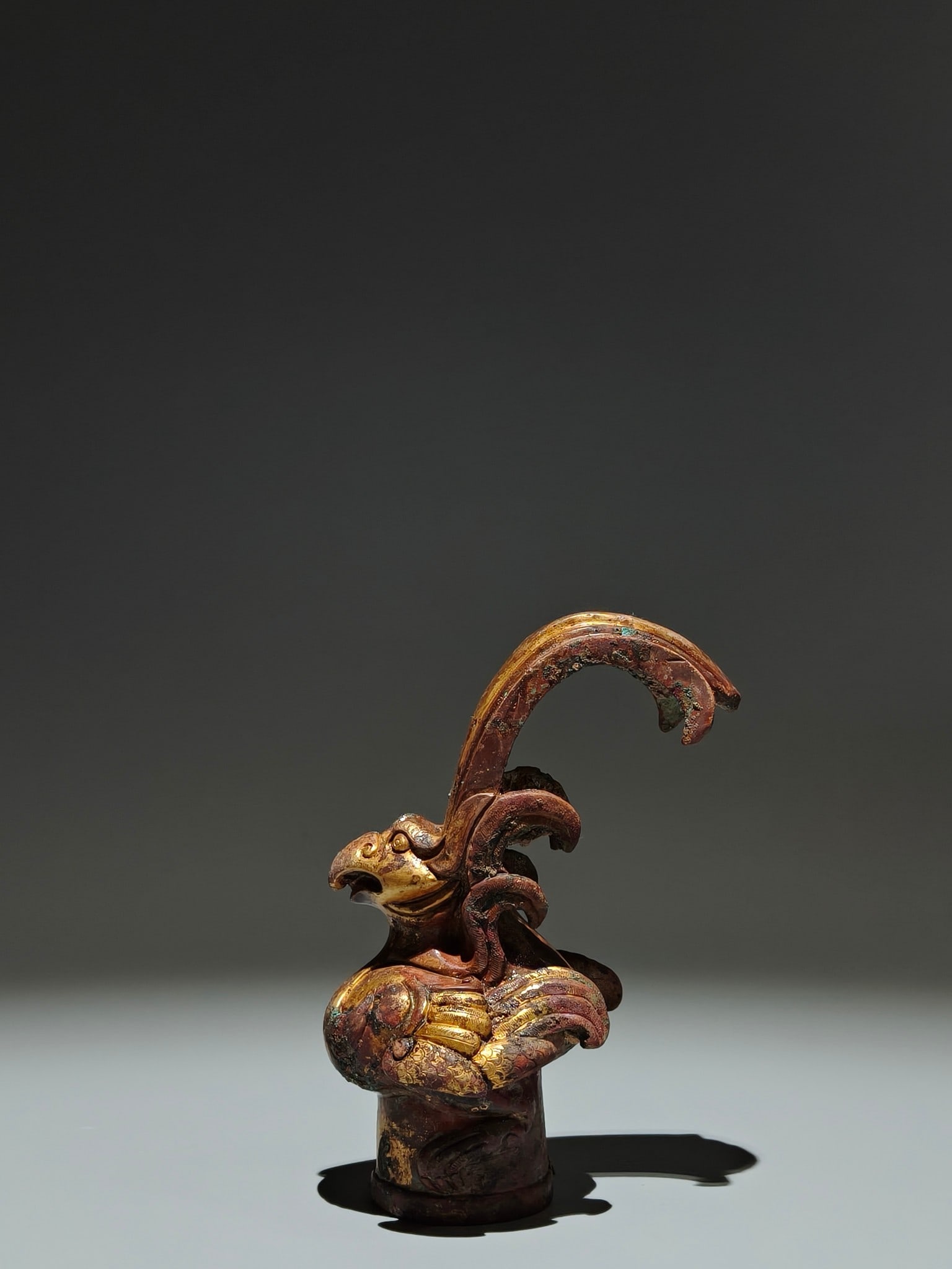 An Exquisite Gilt Bronze Phoenix Ornament - 5