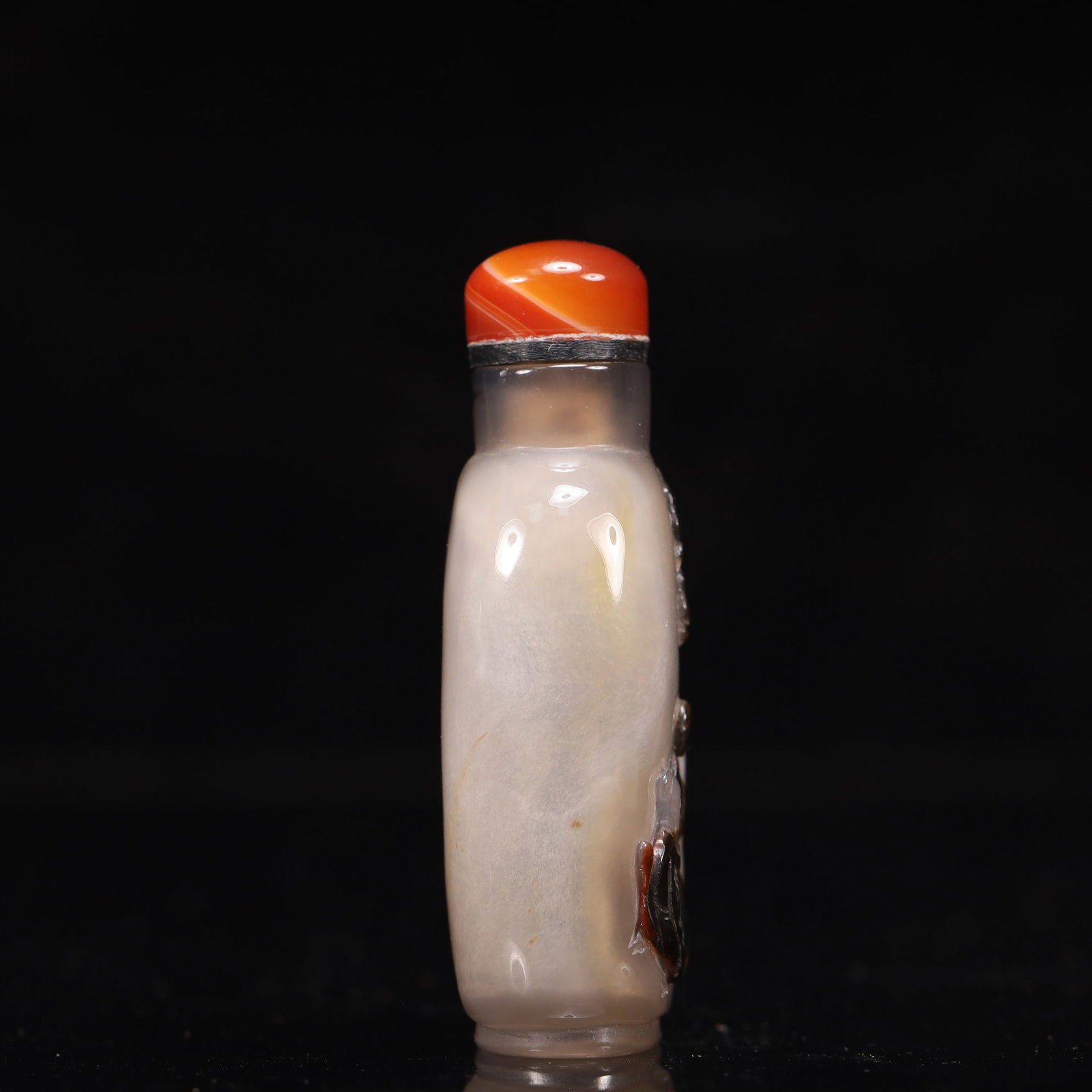 An Exquisite Agate Landscape and Figure Pattern Snuff Bottle - 4
