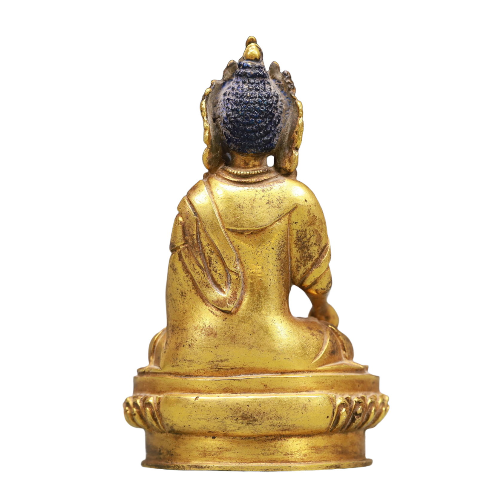 A Solemn Gilt Bronze Statue of Amitayus - 4