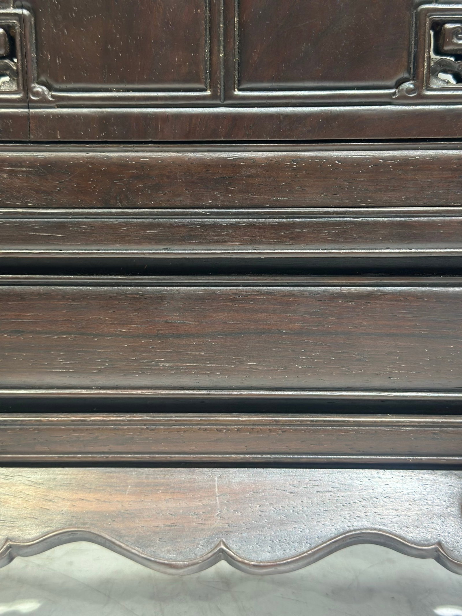 A Huge Huanghuali wood Screen,With Poem - 5
