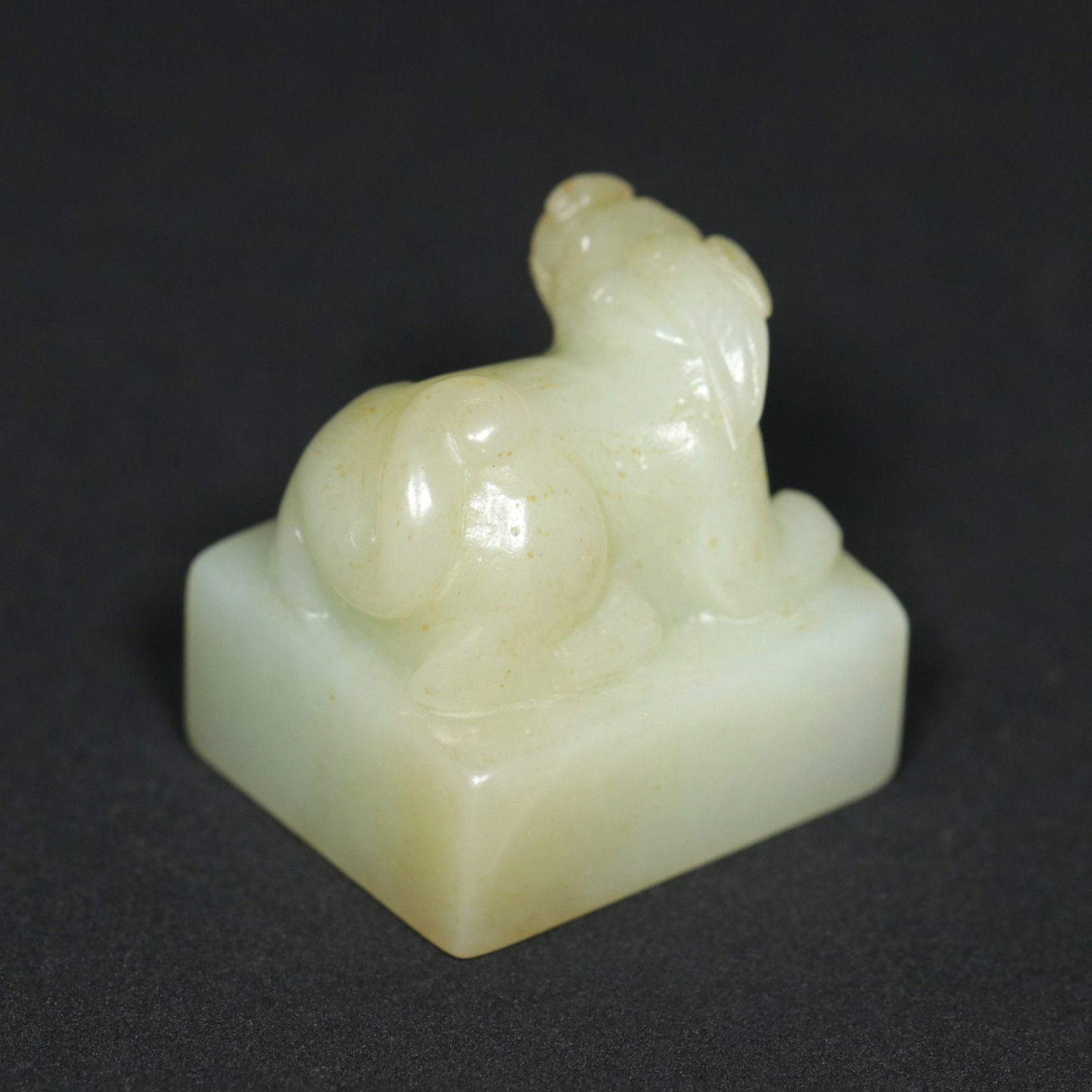 An Exquisite White Jade Auspicious Beast Pattern Seal - 4