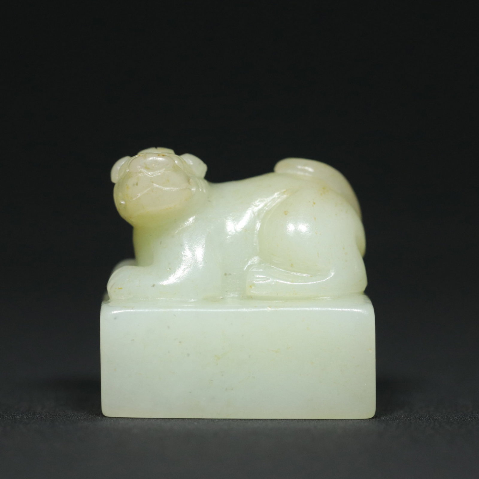 An Exquisite White Jade Auspicious Beast Pattern Seal - 6