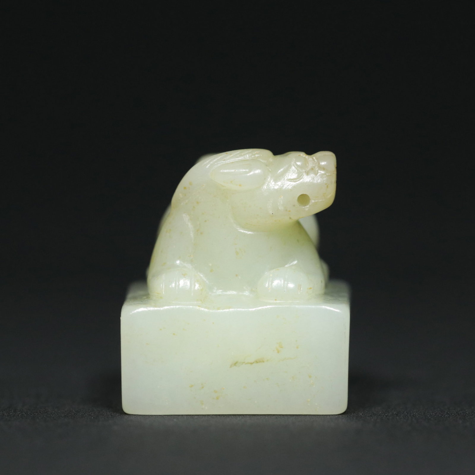 An Exquisite White Jade Auspicious Beast Pattern Seal - 7