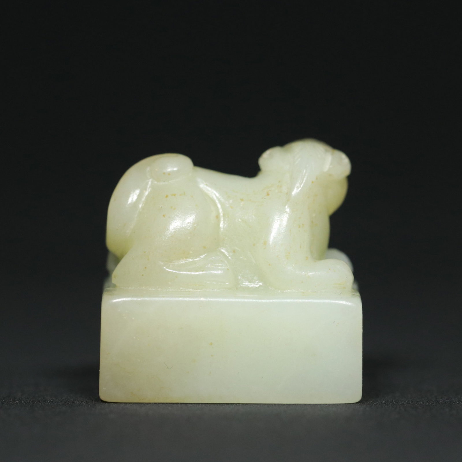 An Exquisite White Jade Auspicious Beast Pattern Seal - 8