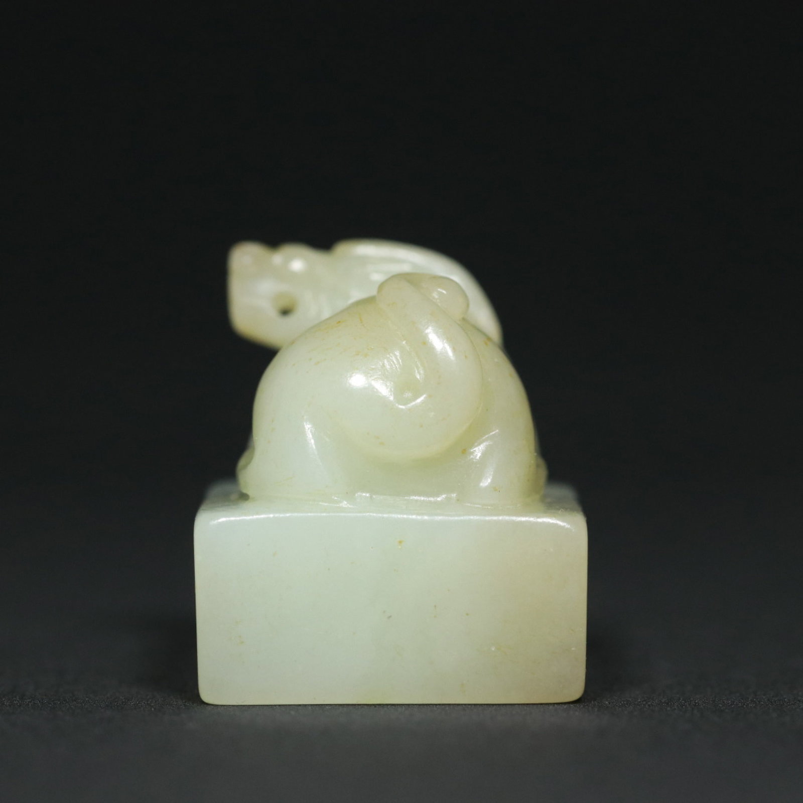 An Exquisite White Jade Auspicious Beast Pattern Seal - 9