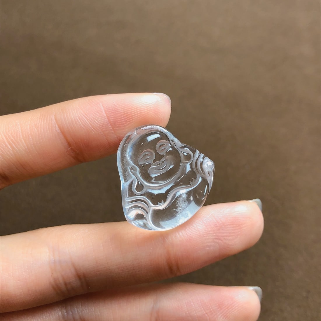 An Exquisite Crystal Maitreya Buddha Pendant - 5