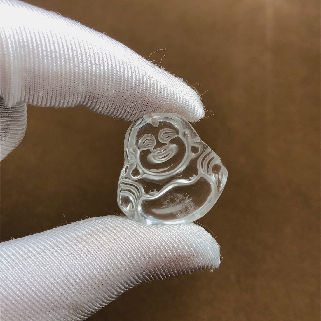 An Exquisite Crystal Maitreya Buddha Pendant - 6