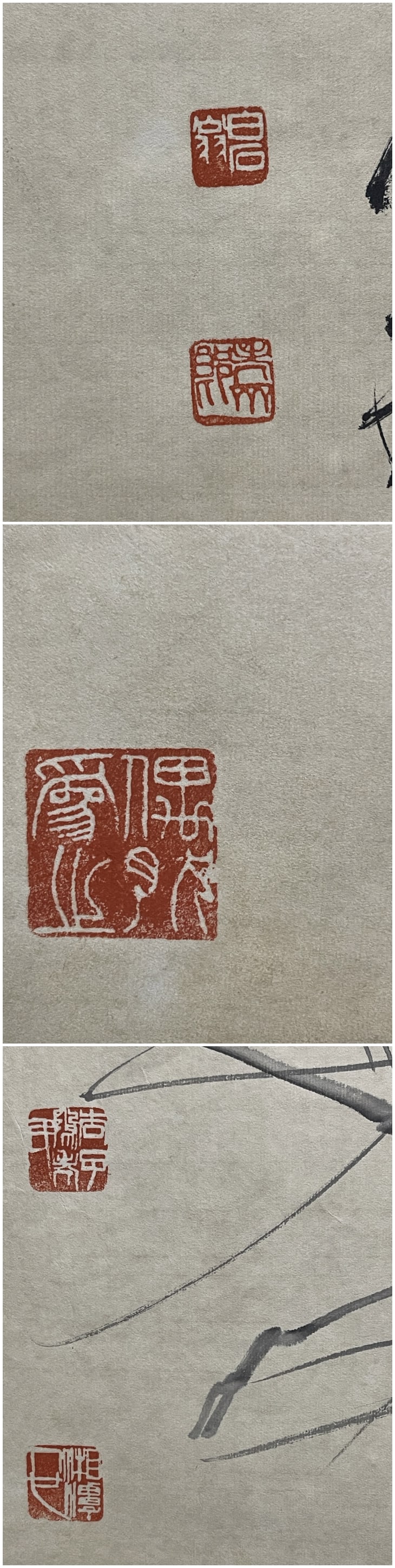 A Set of Chinese Ink Painting of Shrimp on Paper,Qi Baishi - 6