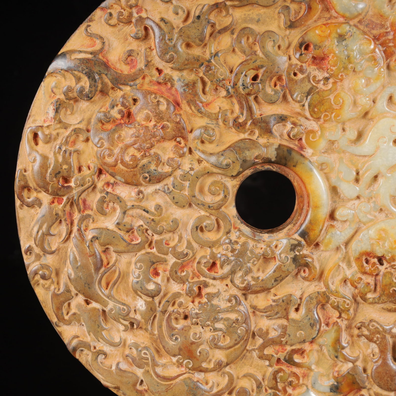 An Exquisite White Jade Phoenix Pattern Jade Pendant,with Poem - 3