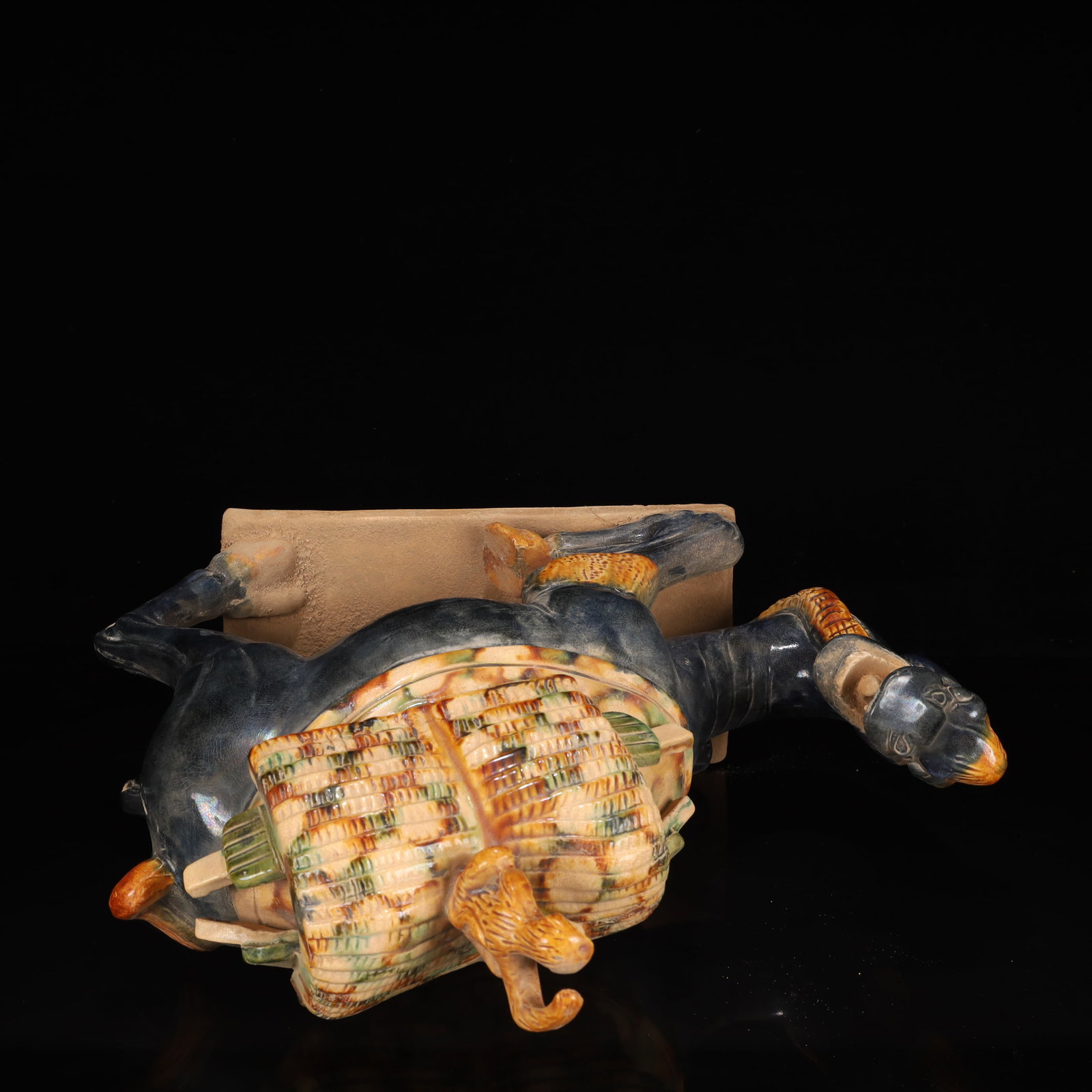 A Rare Tang Tri-Color Glazed Pottery Camel Ornament - 12