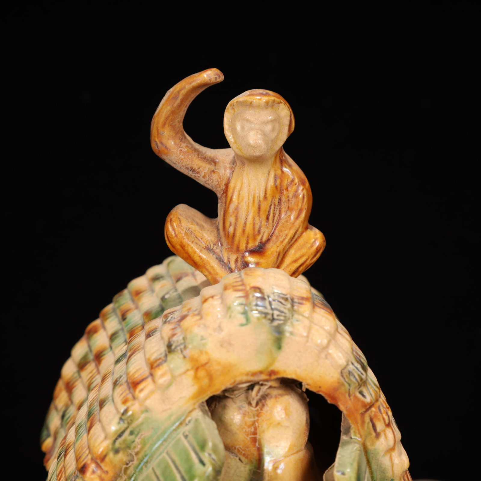 A Rare Tang Tri-Color Glazed Pottery Camel Ornament - 7