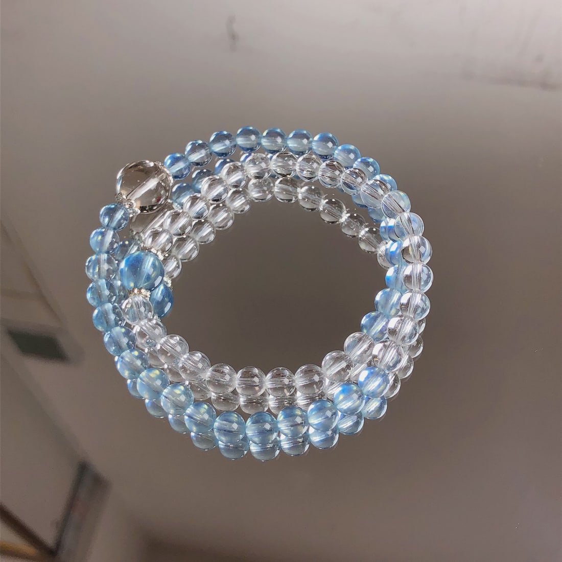 An Exquisite Crystal Aquamarine Bracelets - 8