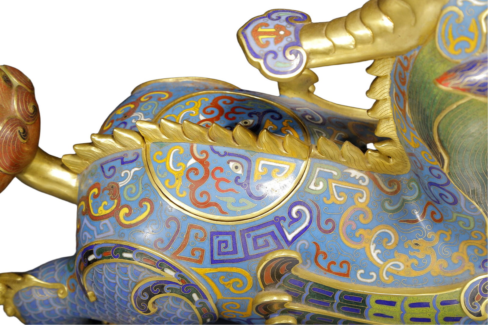 A Huge Cloisonne Unicorn Censer - 11