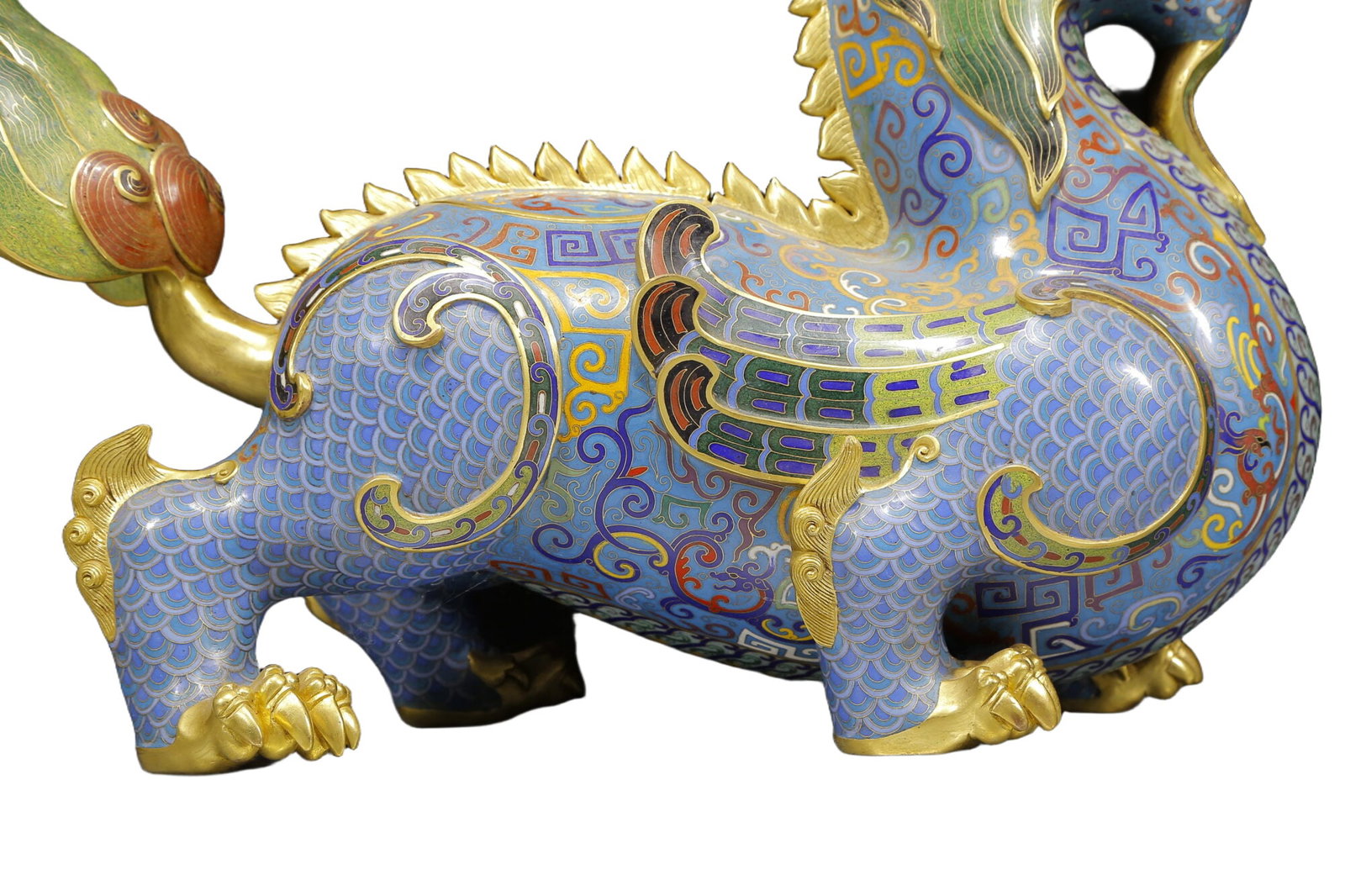 A Huge Cloisonne Unicorn Censer - 3