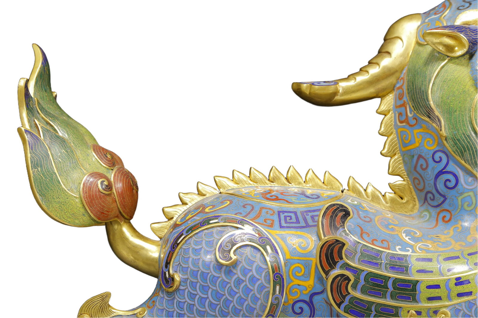 A Huge Cloisonne Unicorn Censer - 4