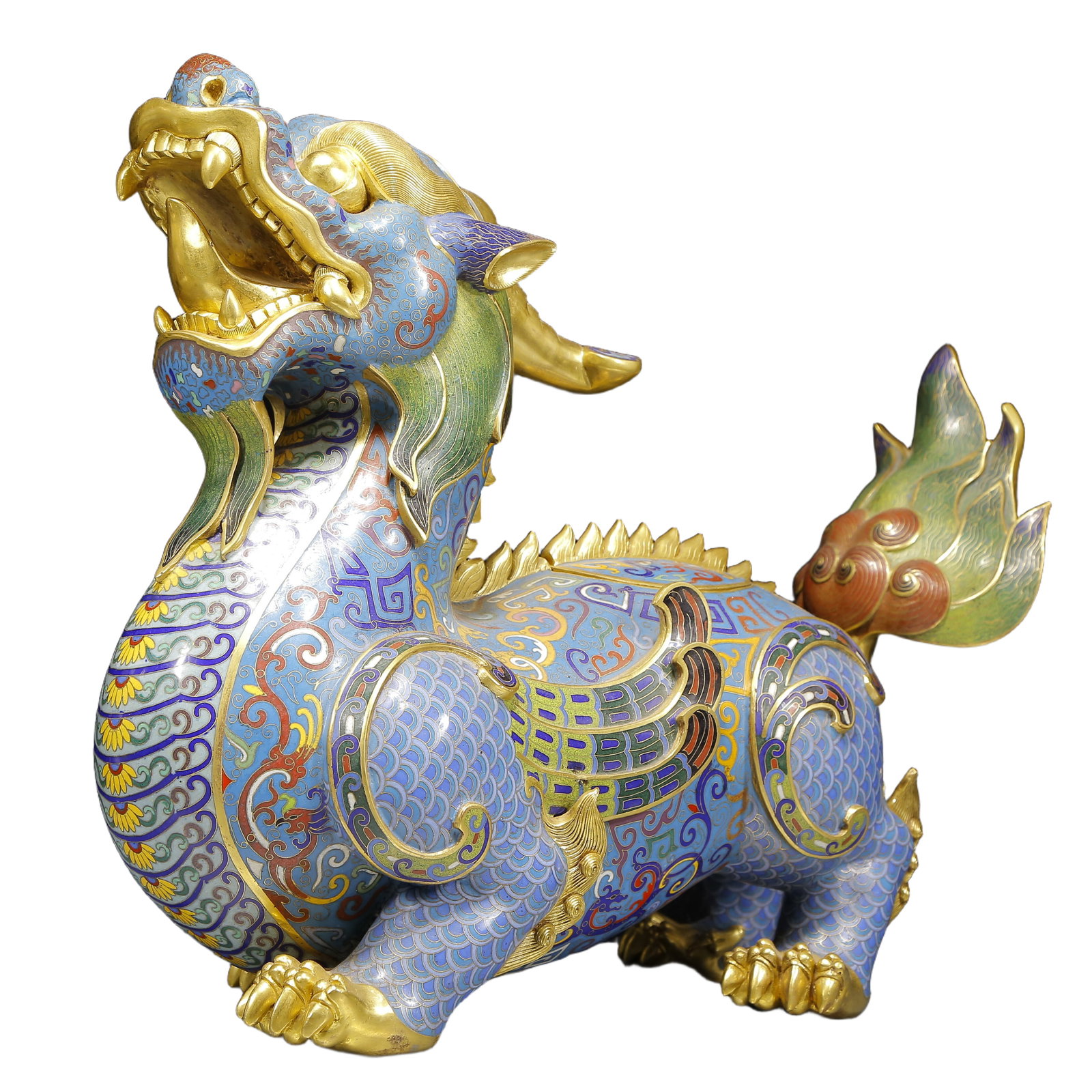 A Huge Cloisonne Unicorn Censer - 7