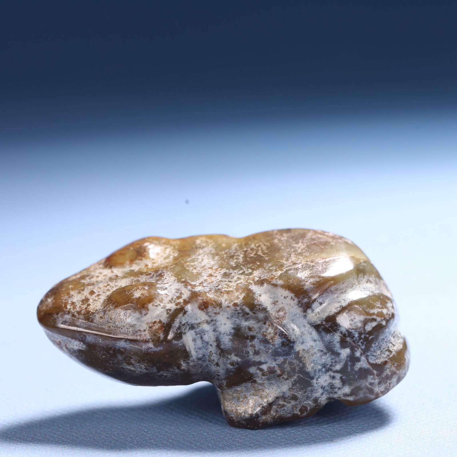 An Archaic Hongshan Culture Yellow Jade Frog Ornament - 5