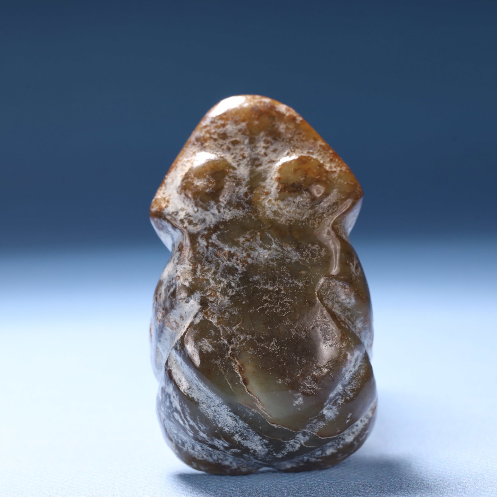 An Archaic Hongshan Culture Yellow Jade Frog Ornament - 6