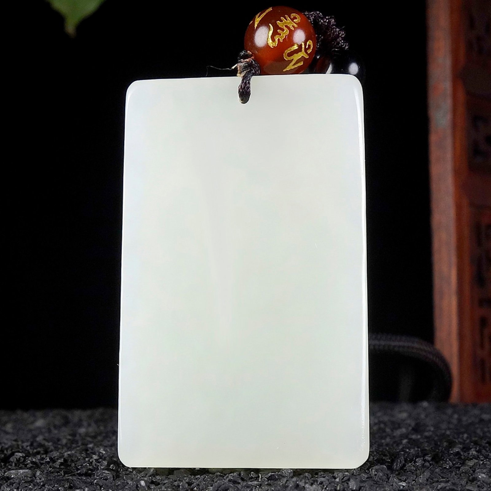 An Exquisite White Jade Statue of Maitreya Buddha Pendant - 4