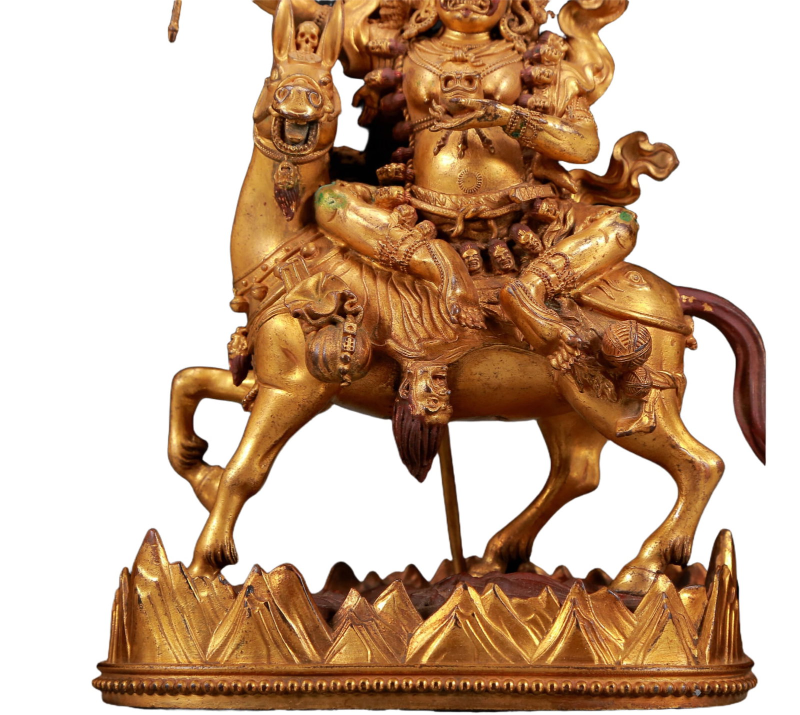 A Solemn Gilt Bronze Statue of Vajra - 3