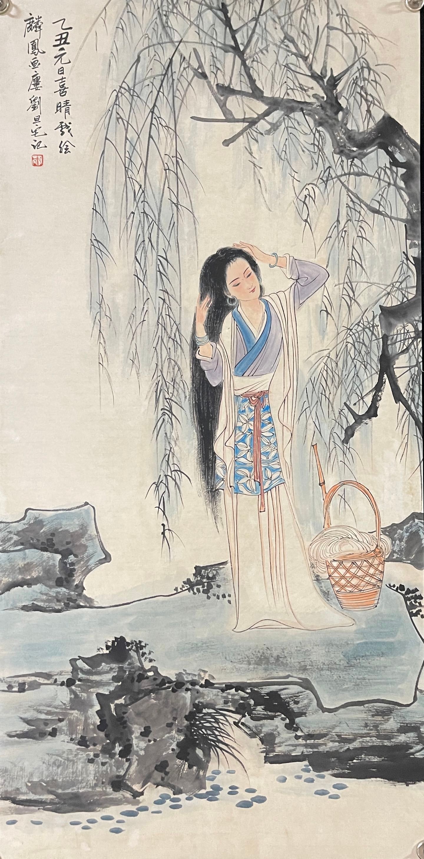 A Set of Chinese Ink Painting of Landscape and Figure on Paper,Liu Danzhai - 12