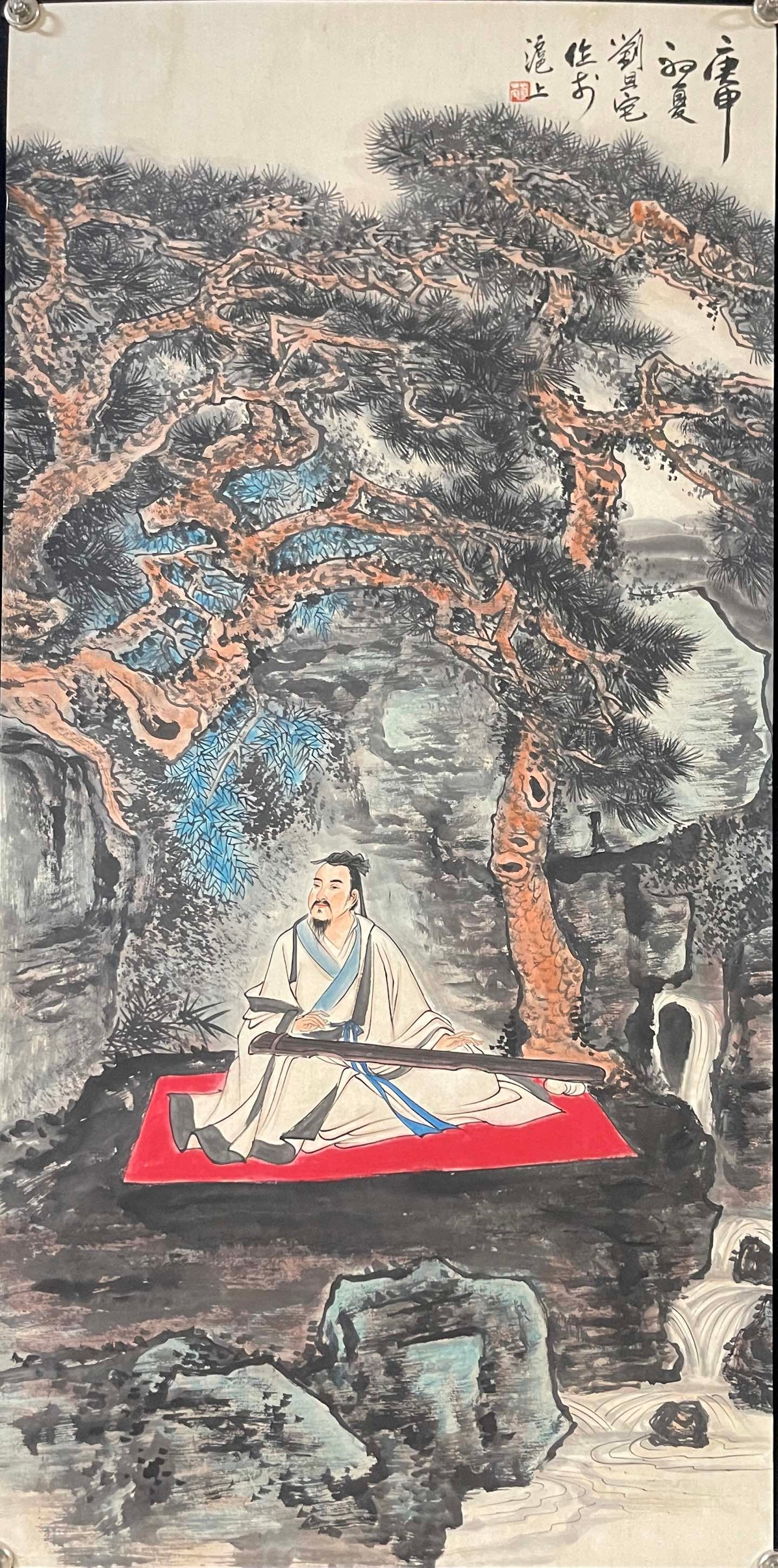 A Set of Chinese Ink Painting of Landscape and Figure on Paper,Liu Danzhai - 14