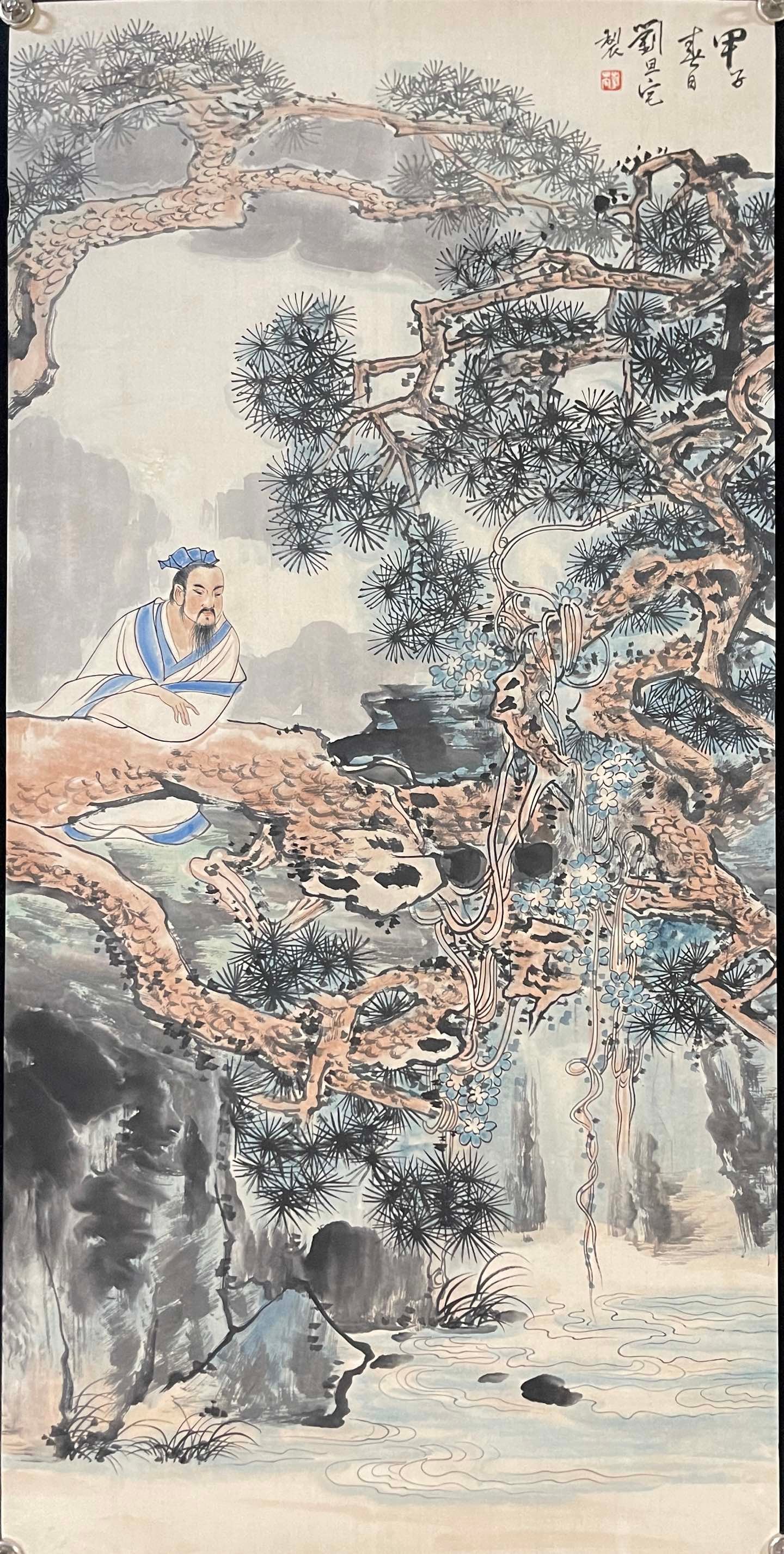 A Set of Chinese Ink Painting of Landscape and Figure on Paper,Liu Danzhai - 15