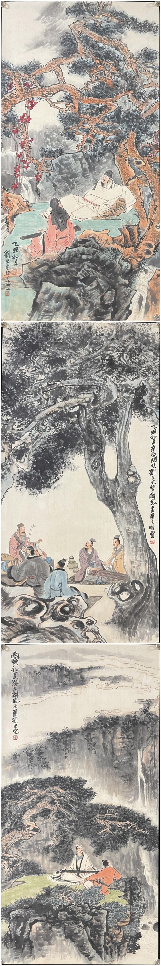 A Set of Chinese Ink Painting of Landscape and Figure on Paper,Liu Danzhai - 17