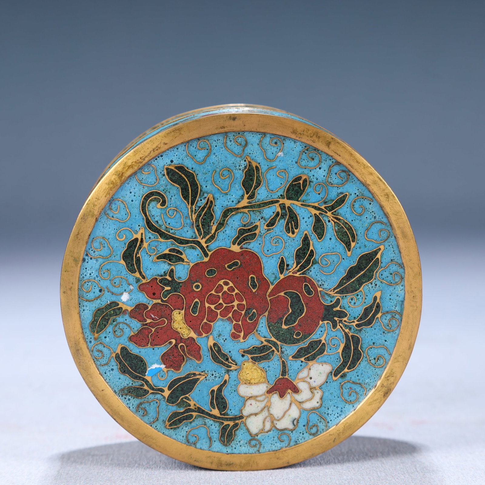 An Exquisite Cloisonne Flower and Fruit Pattern Cover Box - 2