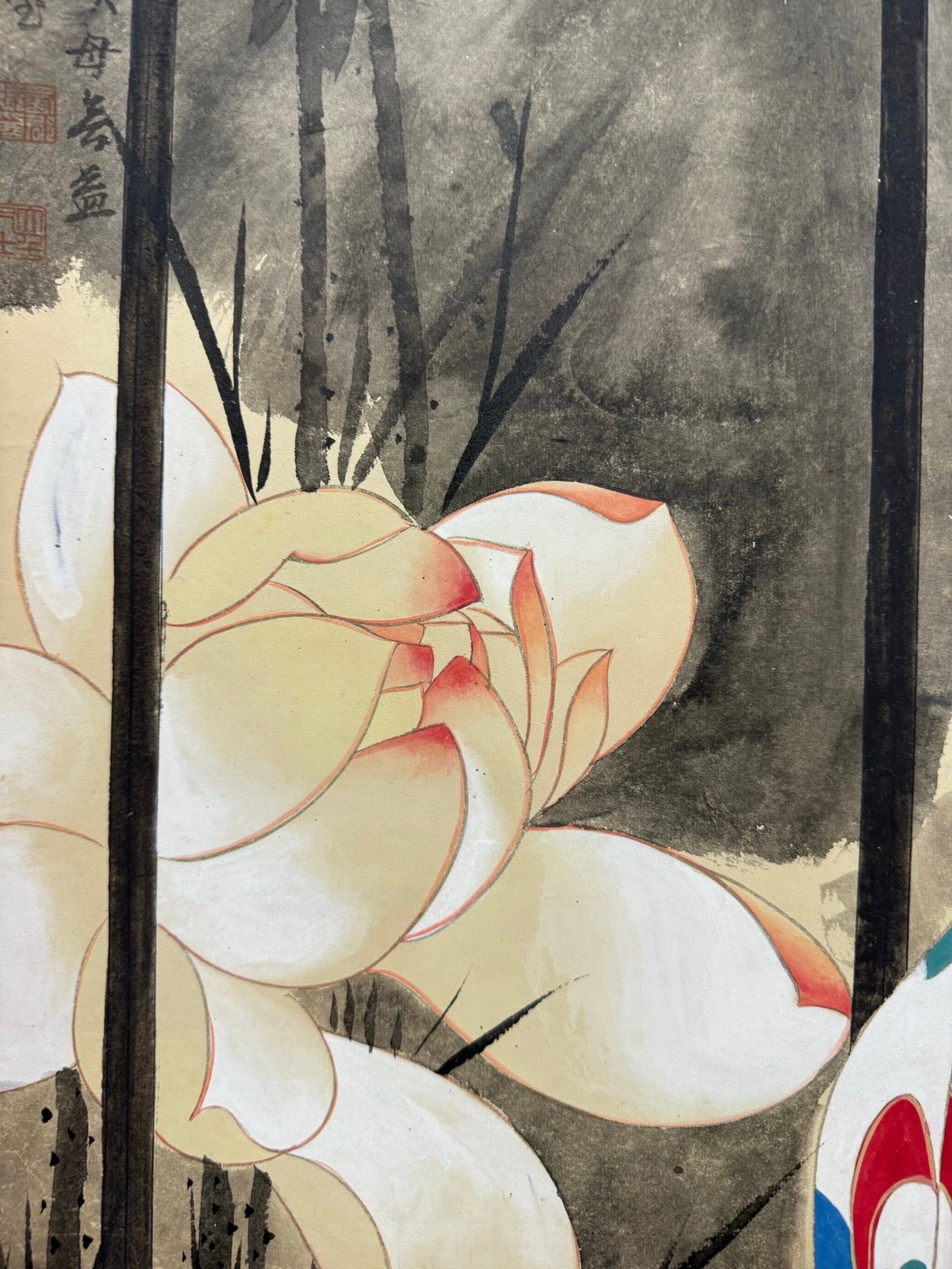A Chinese Vertical Scroll Ink Painting of Figure on Paper,Zhang Daqian - 5