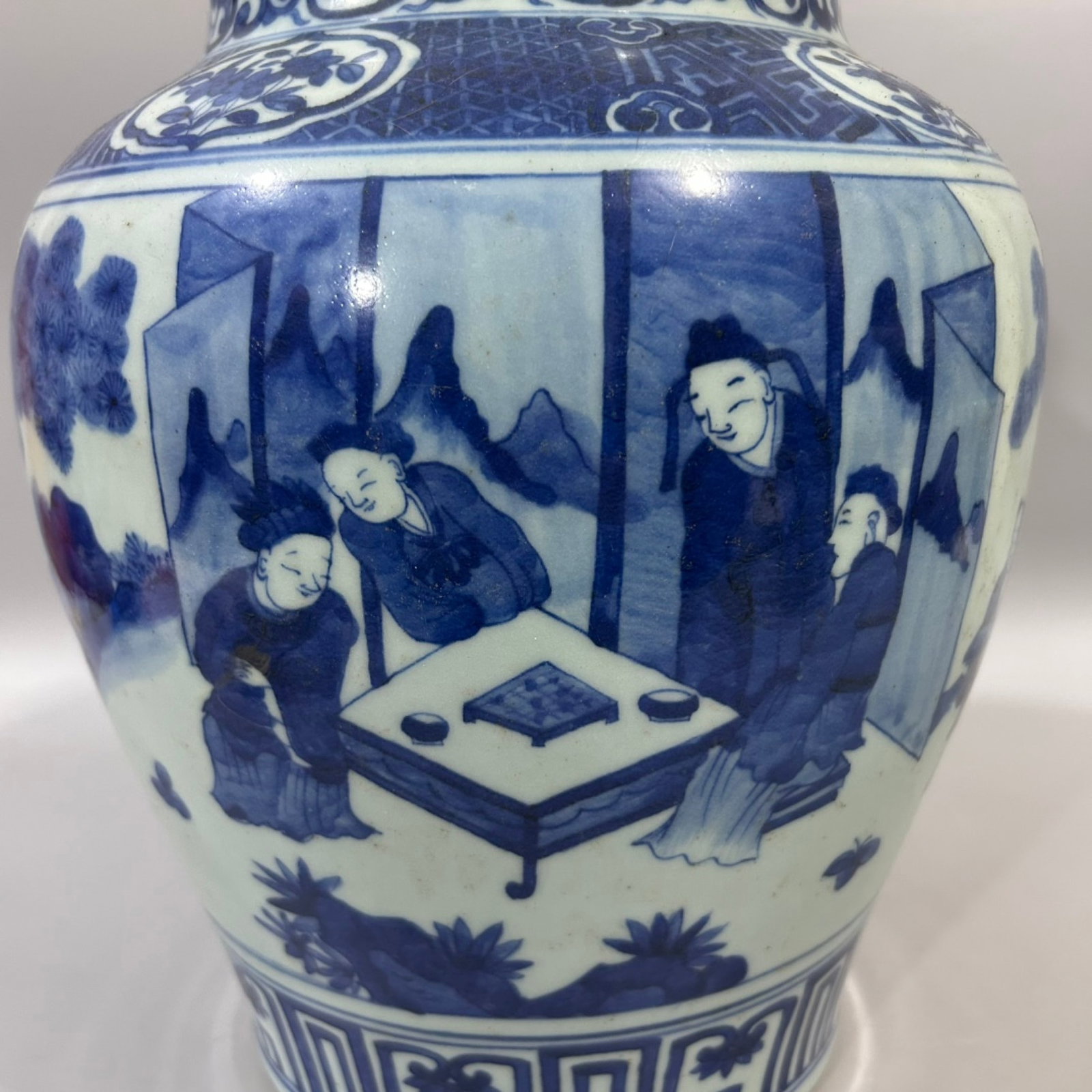 A Rare Blue and White Character and Story Pattern Jar - 2