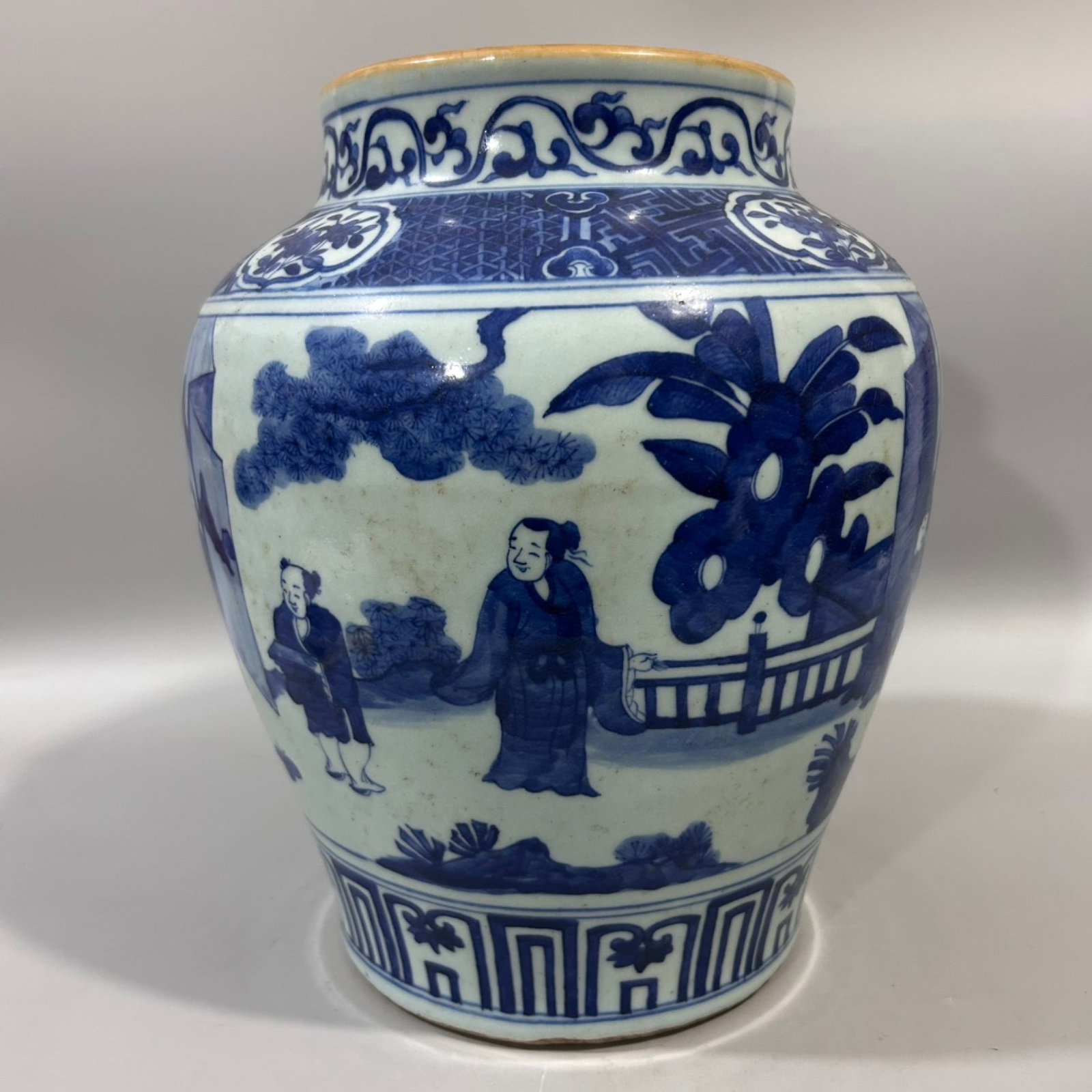 A Rare Blue and White Character and Story Pattern Jar - 3