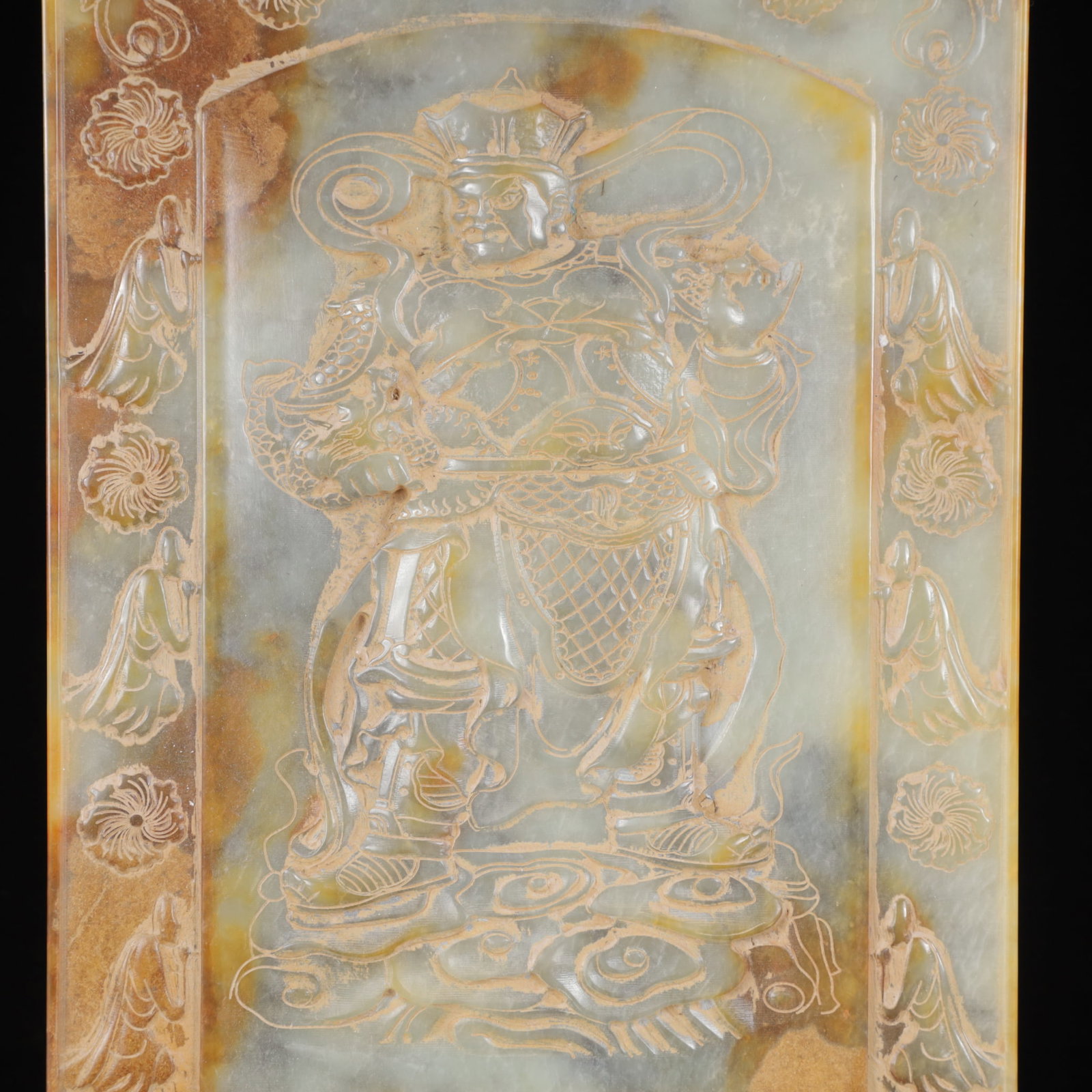 A Exquisite White Jade Figure Pattern Ornament,with Poem - 3