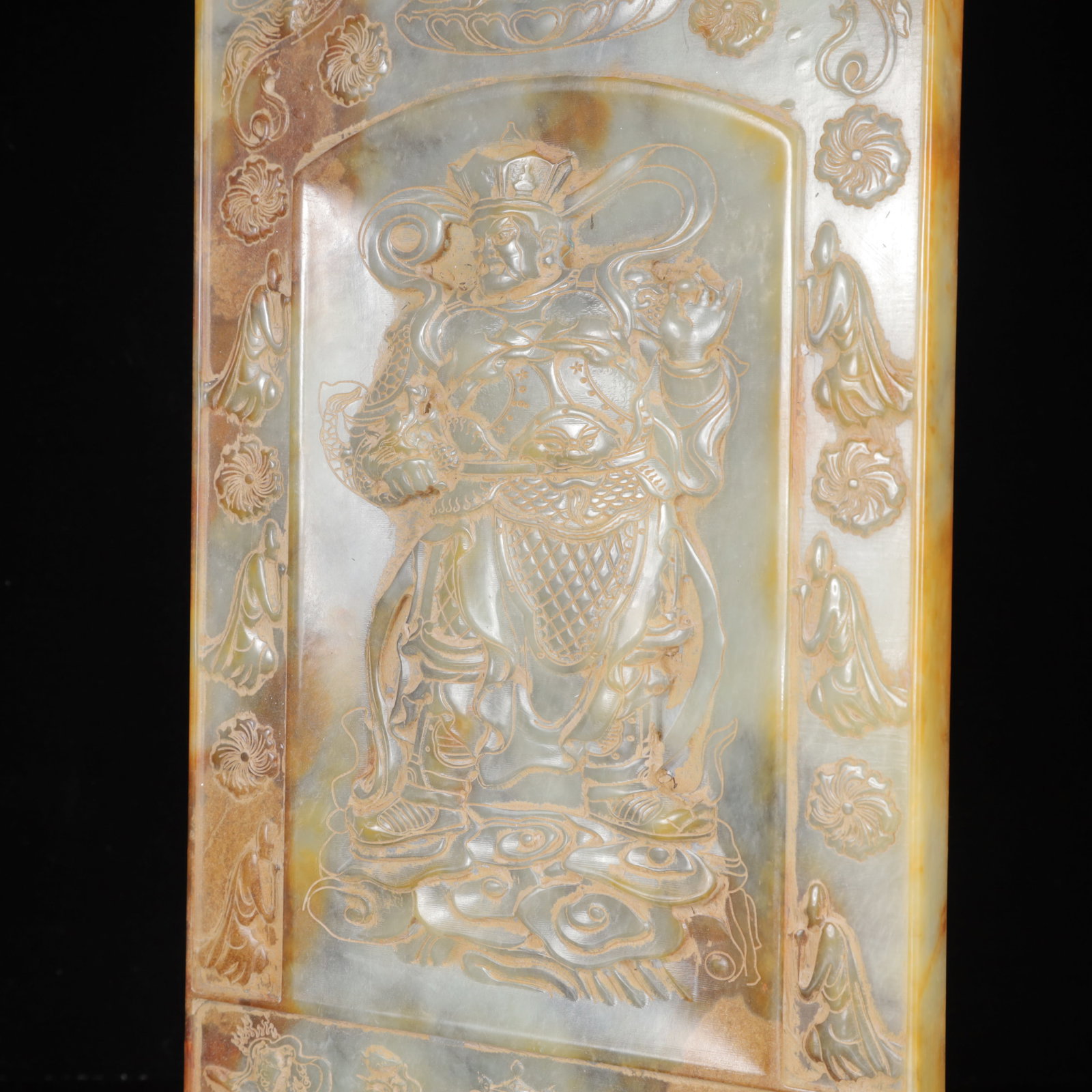 A Exquisite White Jade Figure Pattern Ornament,with Poem - 6