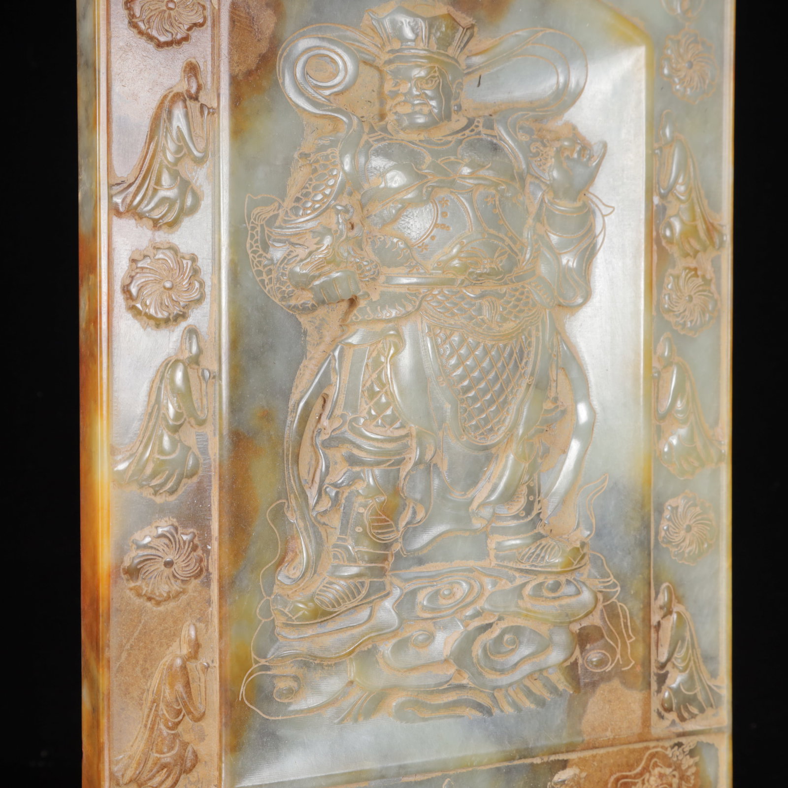 A Exquisite White Jade Figure Pattern Ornament,with Poem - 8