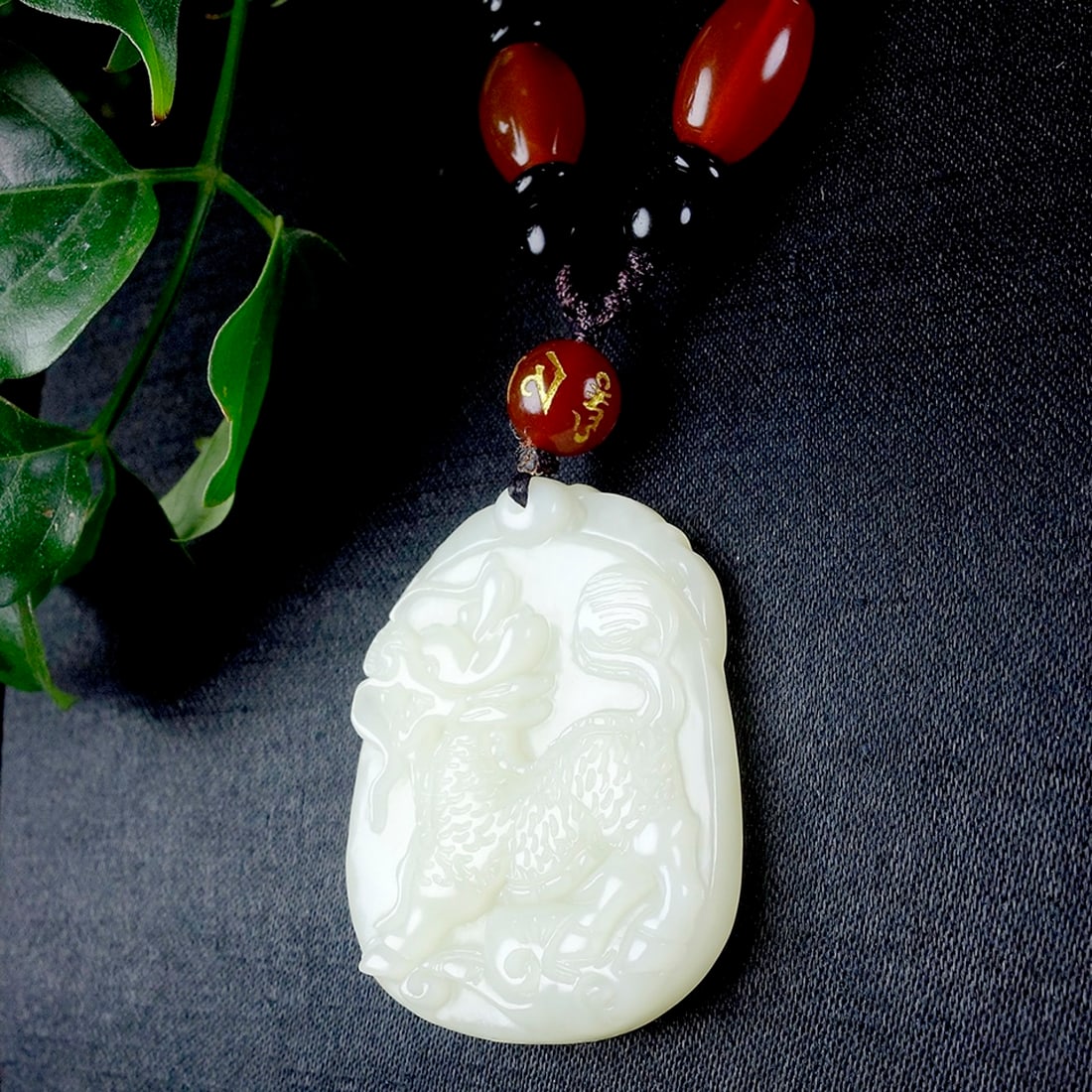 An Exquisite White Jade Kylin Pendant - 5